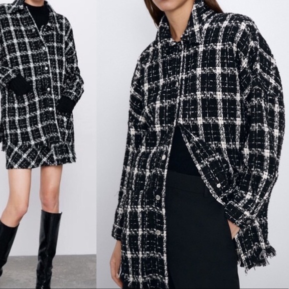 Zara Tops - Zara oversized knit button down oversized flannel